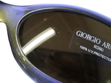 画像をギャラリービューアに読み込む, 極美品 GIORGIO ARMANI ジョルジオアルマーニ サングラス 2517 536 サイズ65□18 125 ブルー ゴールド 玉虫カラー 中古 4b007907