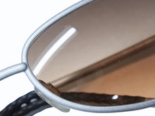 画像をギャラリービューアに読み込む, CHANEL シャネル サングラス アイウェア ココマーク フェイクパール メタル プラスチック シルバー ブラウン 美品 中古 4b007908