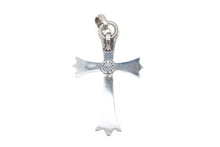 画像をギャラリービューアに読み込む, CHROME HEARTS クロムハーツ ラージクロス ベイル ネックレス 重量約41.3g STERLING刻印 スターリングシルバー 美品 中古 4b008908