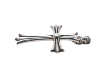 画像をギャラリービューアに読み込む, CHROME HEARTS クロムハーツ ラージクロス ベイル ネックレス 重量約41.3g STERLING刻印 スターリングシルバー 美品 中古 4b008908
