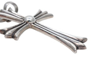 画像をギャラリービューアに読み込む, CHROME HEARTS クロムハーツ ラージクロス ベイル ネックレス 重量約41.3g STERLING刻印 スターリングシルバー 美品 中古 4b008908