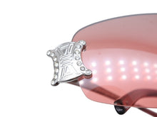 画像をギャラリービューアに読み込む, CELINE セリーヌ サングラス アイウェア SC 1047S トリオンフ ラインストーン レッド シルバー 美品 中古 4b007909