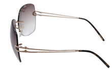 画像をギャラリービューアに読み込む, Givenchy ジバンシー サングラス アイウェア VGV064 サイズ54□16 135 ブラウングラデーション ゴールド 美品 中古 4b007910