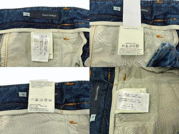 DSQUARED2 Vintage denim pants with studs Straight denim Size 42 Cotton Good condition Used 4b007915