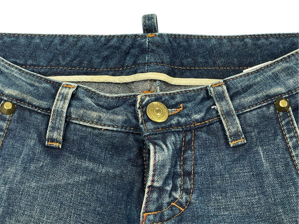 DSQUARED2 Vintage denim pants with studs Straight denim Size 42 Cotton Good condition Used 4b007915