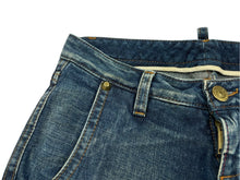 画像をギャラリービューアに読み込む, DSQUARED2 ディースクエアード スタッツ付きヴィンテージデニムパンツ ストレートデニム サイズ42 コットン 美品 中古 4b007915