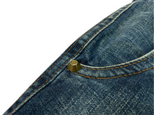 画像をギャラリービューアに読み込む, DSQUARED2 ディースクエアード スタッツ付きヴィンテージデニムパンツ ストレートデニム サイズ42 コットン 美品 中古 4b007915