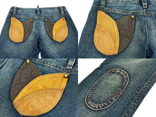 画像をギャラリービューアに読み込む, DSQUARED2 ディースクエアード スタッツ付きヴィンテージデニムパンツ ストレートデニム サイズ42 コットン 美品 中古 4b007915