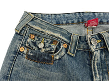 画像をギャラリービューアに読み込む, TRUE RELIGION トゥルーレリジョン ダメージ デニムパンツ コットン RN112790 サイズ27 美品 中古 4b007918