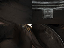 画像をギャラリービューアに読み込む, FENDI フェンディ ハンドバッグ トートバッグ ズッカ柄 キャンバス レザー ブラウン シルバー金具 美品 中古 4b007936