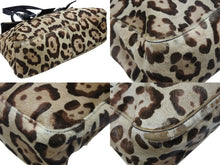 画像をギャラリービューアに読み込む, FENDI フェンディ ハンドバッグ 26572 ジャガーパターン ハラコ レザー ブラウン ベージュ ブラック シルバー金具 美品 中古 4b007937