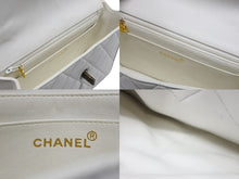 画像をギャラリービューアに読み込む, CHANEL シャネル マトラッセ シングルフラップ シングルチェーン トータスシェル ショルダーバッグ ラムスキン ホワイト 美品 中古 4b007942