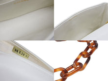 画像をギャラリービューアに読み込む, CHANEL シャネル マトラッセ シングルフラップ シングルチェーン トータスシェル ショルダーバッグ ラムスキン ホワイト 美品 中古 4b007942