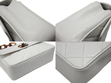 画像をギャラリービューアに読み込む, CHANEL シャネル マトラッセ シングルフラップ シングルチェーン トータスシェル ショルダーバッグ ラムスキン ホワイト 美品 中古 4b007942