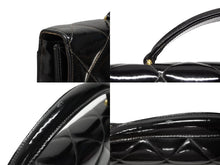 画像をギャラリービューアに読み込む, CHANEL シャネル マトラッセ ブリーフケース ビジネスバッグ キャビアスキン エナメル ココマーク ゴールド金具 美品 中古 4b007943