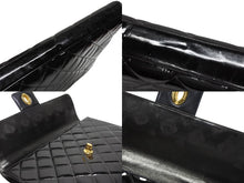 画像をギャラリービューアに読み込む, CHANEL シャネル マトラッセ ブリーフケース ビジネスバッグ キャビアスキン エナメル ココマーク ゴールド金具 美品 中古 4b007943