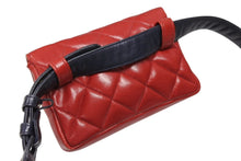 画像をギャラリービューアに読み込む, CHANEL シャネル マトラッセ ウエストポーチ ベルトポーチ バッグ ラムスキン レッド グリーン ブラック ゴールド金具 良品 中古 4b007945