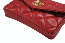 画像をギャラリービューアに読み込む, CHANEL シャネル マトラッセ ウエストポーチ ベルトポーチ バッグ ラムスキン レッド グリーン ブラック ゴールド金具 良品 中古 4b007945