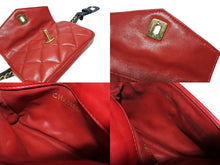 画像をギャラリービューアに読み込む, CHANEL シャネル マトラッセ ウエストポーチ ベルトポーチ バッグ ラムスキン レッド グリーン ブラック ゴールド金具 良品 中古 4b007945