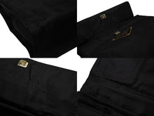 画像をギャラリービューアに読み込む, PRADA プラダ ハンドバッグ ワンハンドル トライアングル ロゴ ナイロン ゴールド金具 黒 ブラック 美品 中古 4b007952