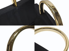 画像をギャラリービューアに読み込む, PRADA プラダ ハンドバッグ 33 トライアングルロゴ シングルメタルハンドル イタリア製 ナイロン ブラック ゴールド金具 美品 中古 4b007953