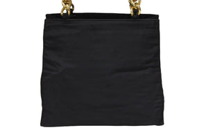PRADA Prada Handbag Triangle Logo Nylon Gold Hardware Black Good Condition Used 4b007954