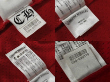 画像をギャラリービューアに読み込む, 極美品 CHROME HEARTS クロムハーツ MATTY BOY MESH VARSITY JERSEY メッシュ 半袖Tシャツ カットソー サイズM レッド 中古 4b007959