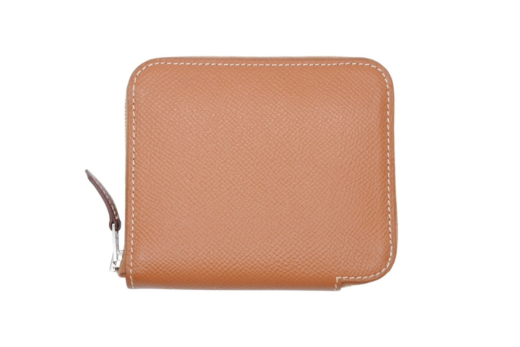 エルメス アザップ コンパクト ゴールド ブラウン ケース ヴォーエプソン HERMES エルメス コインケース アザップコンパクトシルクイン ヴォー