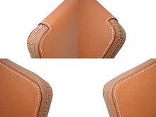 画像をギャラリービューアに読み込む, HERMES エルメス コインケース アザップコンパクトシルクイン ヴォーエプソン AU刻印 ゴールド シルバー金具 美品 中古 4b007963