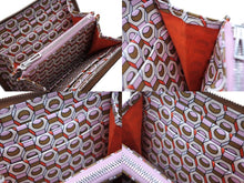 画像をギャラリービューアに読み込む, HERMES エルメス コインケース アザップコンパクトシルクイン ヴォーエプソン AU刻印 ゴールド シルバー金具 美品 中古 4b007963