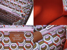 画像をギャラリービューアに読み込む, HERMES エルメス コインケース アザップコンパクトシルクイン ヴォーエプソン AU刻印 ゴールド シルバー金具 美品 中古 4b007963