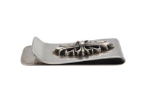 画像をギャラリービューアに読み込む, 極美品 CHROME HEARTS クロムハーツ スモール ラージフローラルクロス マネークリップ 重量93.8g シルバー925 中古 4b007965