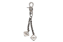 画像をギャラリービューアに読み込む, CHROME HEARTS クロムハーツ DICE DBL KEY CHAIN ダブルダイス キーチェーン 重量約83.0g 2013/.925刻印 シルバー925 美品 中古 4b007966
