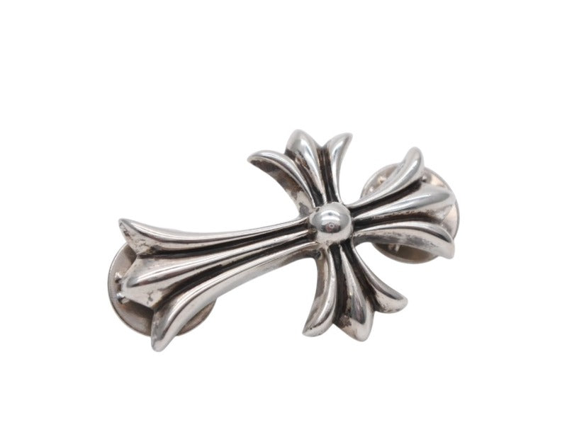 極美品 CHROME HEARTS クロムハーツ タイニークロス ピンバッチ 2003年 シルバー925 12.4g 中古 4b007968