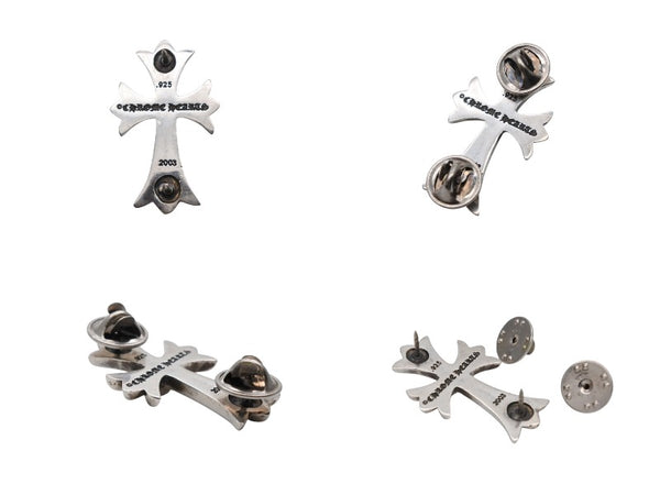 Very Good Condition CHROME HEARTS Tiny Cross Pin Batch 2003 Silver 925 12.4g Used 4b007968