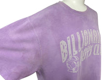 画像をギャラリービューアに読み込む, BILLIONAIRE BOYS CLUB ビリオネアボーイズクラブ 半袖Tシャツ サイズL ラベンダー ロゴプリント パイル コットン 良品 中古 4b007971
