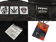 画像をギャラリービューアに読み込む, 新品未使用 TERRI テリー プリントTシャツ 半袖Tシャツ トップス コットン ウォッシュドブラック サイズL 中古 4b007980