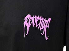 画像をギャラリービューアに読み込む, 新品未使用 REVENGE Valentine Revenge リベンジ バレンタイン 半袖Ｔシャツ コットン ブラック ピンク パープル サイズL 中古 4b007981