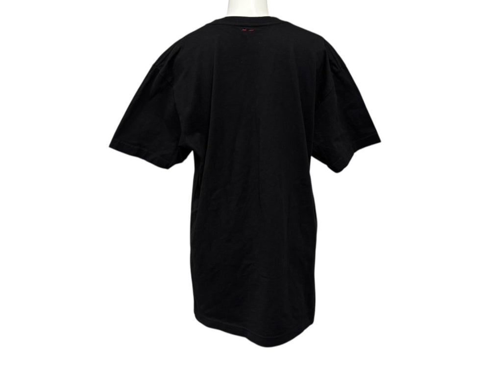 新品同様 PUSSY BUILDS STRONG BONES プッシー ビルド ストロング ボーンズ 半袖Tシャツ コットン ブラック ホワイト サイズM 中古 4b007982
