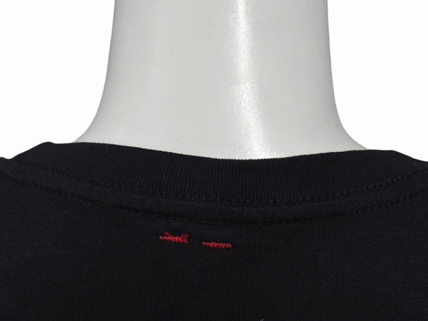 新品同様 PUSSY BUILDS STRONG BONES プッシー ビルド ストロング ボーンズ 半袖Tシャツ コットン ブラック ホワイト サイズM 中古 4b007982