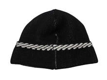 画像をギャラリービューアに読み込む, 新品同様 CHANEL シャネル ビーニー ニットキャップ ニット帽 AA8449 ロゴ カシミヤ ブラック ホワイト 中古 4b007994