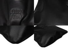 Load image into Gallery viewer, 極美品 MIUMIU ミュウミュウ IVY アイビー トートバッグ 5BG231 ブラック レザー ゴールド金具 中古 4b007995