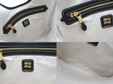 Load image into Gallery viewer, 極美品 MIUMIU ミュウミュウ IVY アイビー トートバッグ 5BG231 ブラック レザー ゴールド金具 中古 4b007995