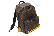 画像をギャラリービューアに読み込む, LOUIS VUITTON ルイヴィトン LVラバー ディスカバリー バックパック PM M57965 ブラウン PVC レザー ブラック金具 美品 中古 4b07998