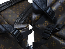 画像をギャラリービューアに読み込む, LOUIS VUITTON ルイヴィトン LVラバー ディスカバリー バックパック PM M57965 ブラウン PVC レザー ブラック金具 美品 中古 4b07998
