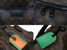 画像をギャラリービューアに読み込む, LOUIS VUITTON ルイヴィトン LVラバー ディスカバリー バックパック PM M57965 ブラウン PVC レザー ブラック金具 美品 中古 4b07998