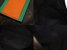 画像をギャラリービューアに読み込む, LOUIS VUITTON ルイヴィトン LVラバー ディスカバリー バックパック PM M57965 ブラウン PVC レザー ブラック金具 美品 中古 4b07998