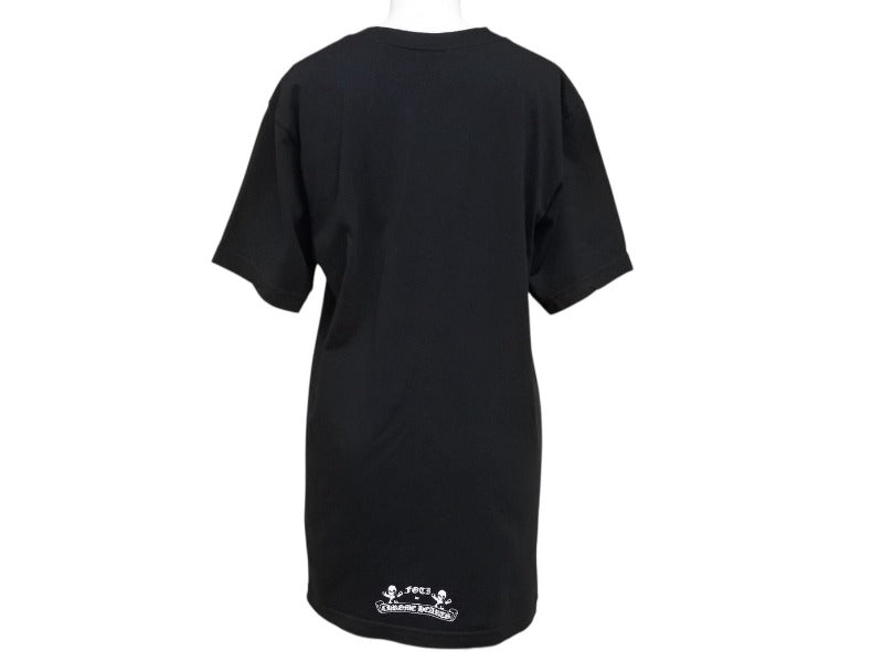 CHROME HEARTS クロムハーツ FOTI フォティ フロントロゴプリント 半袖Ｔシャツ ブラック コットン 美品 中古 4b008038