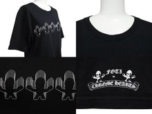 画像をギャラリービューアに読み込む, CHROME HEARTS クロムハーツ FOTI フォティ フロントロゴプリント 半袖Ｔシャツ ブラック コットン 美品 中古 4b008038