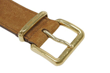 Load image into Gallery viewer, 極美品 MIUMIU ミュウミュウ スウェードレザー ロゴバックルベルト 5CC536 サイズ36/90 全長約122.5cm ブラウン 中古 4b008039